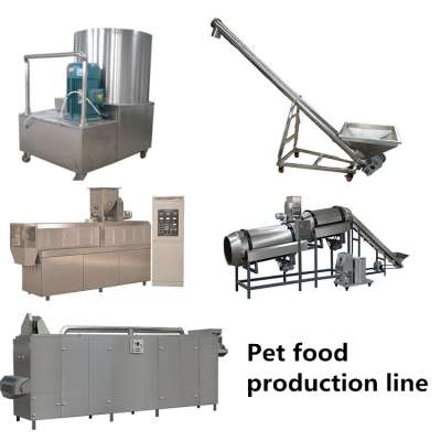 Different shape dry fish food processing line pet food extruder